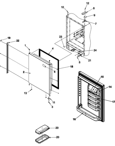 Refrigerator door