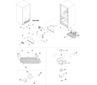 Kenmore 59666022700 evaporator area & rollers diagram