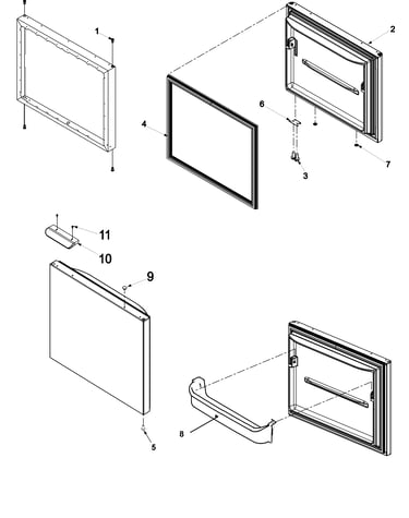 Freezer door