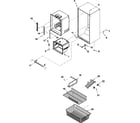Kenmore 59665964700 interior cabinet & freezer shelving diagram