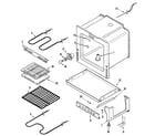 Maytag MER4351AAB oven/base diagram