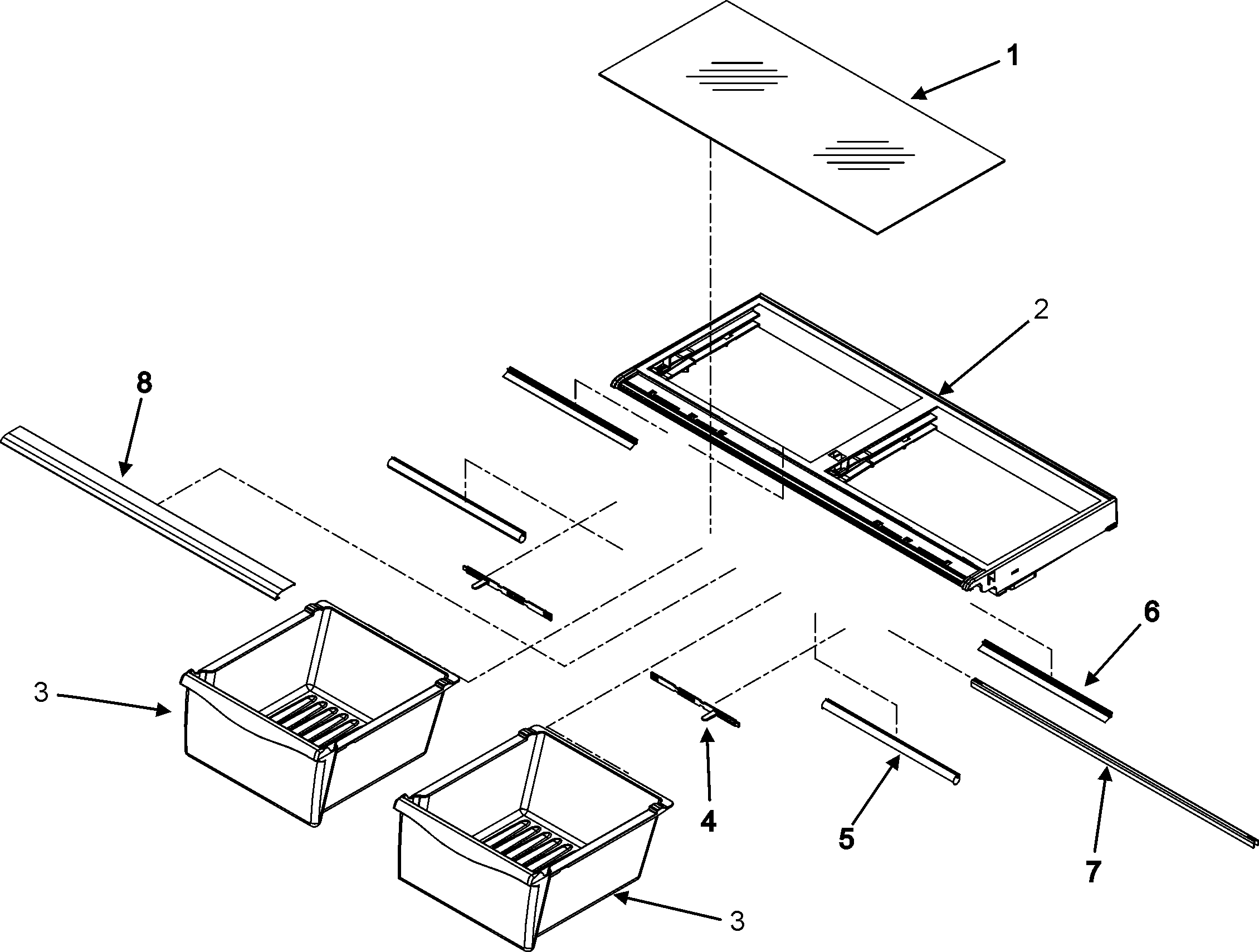 Crisper assembly