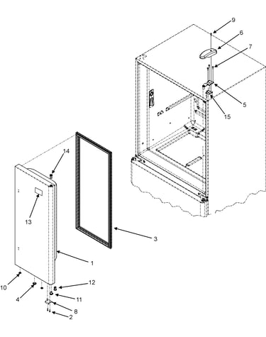 Right refrigerator door