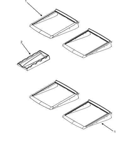 Refrigerator shelves