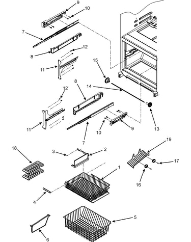 Freezer shelves