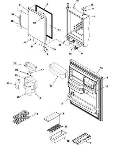 Refrigerator door