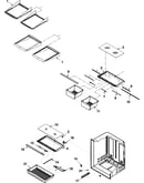 Refrigerator shelving