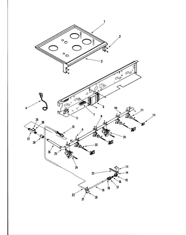 Top/burner valves