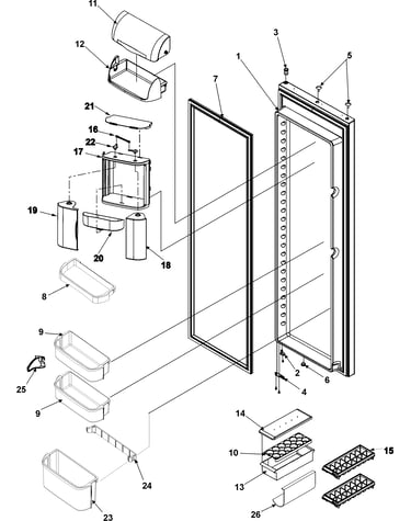 Refrigerator door