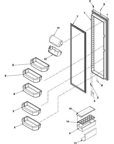 Refrigerator door