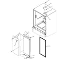 Jenn-Air JFC2089HPR right refrigerator door diagram