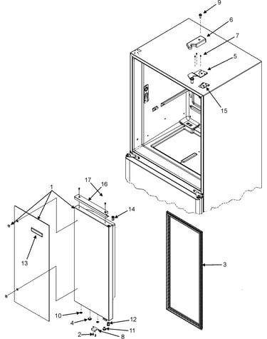 Right refrigerator door