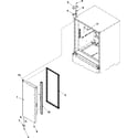 Kenmore Elite 59676592600 left refrigerator door diagram