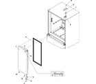Kenmore Elite 59676599600 right refrigerator door diagram
