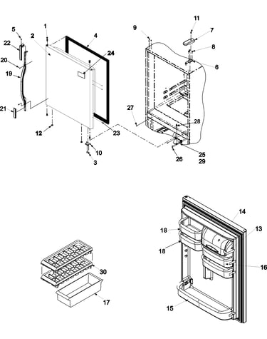 Refrigerator door