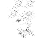 Kenmore 59667949600 refrigerator shelving diagram