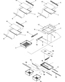 Refrigerator shelving