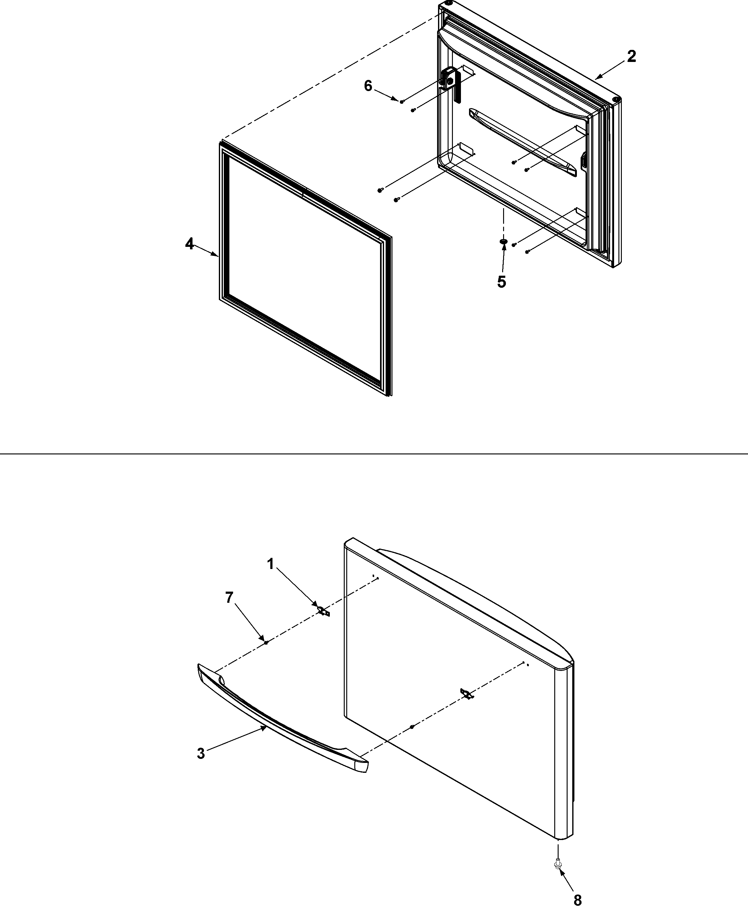 Freezer door