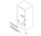 Amana AFU1505BW freezer compartment diagram