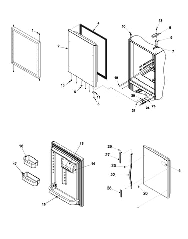 Refrigerator door