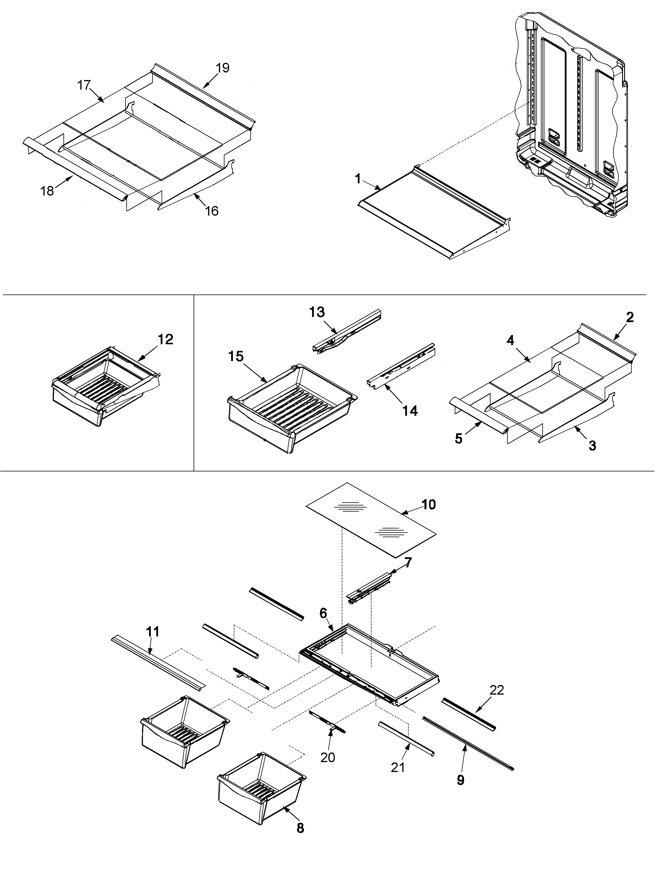 REFRIGERATOR SHELVING