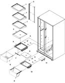 Crisper assy & ref shelf