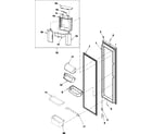 Amana ASD2626HEB refrigerator door series 50+ diagram