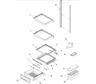 Amana ASD2626HEB deli and ref shelf series 50+ diagram