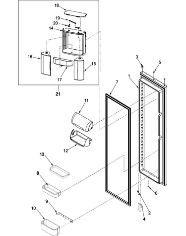 Refrigerator door