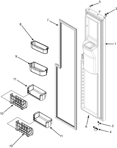Freezer door