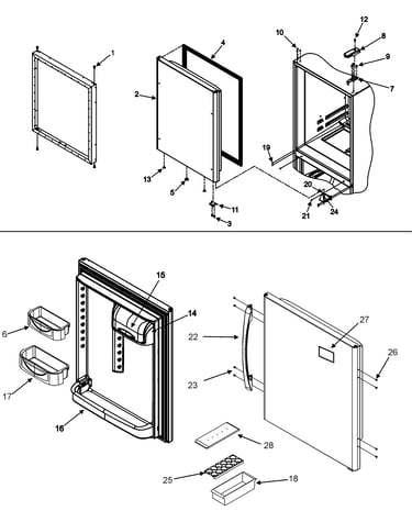 Refrigerator door