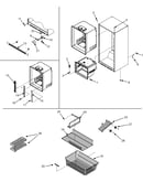 Interior cabinet & freezer shelves