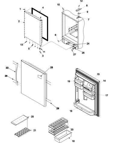 Refrigerator door