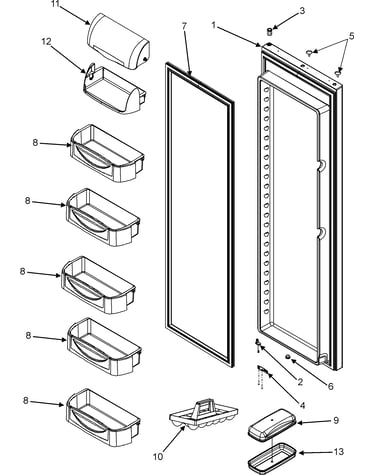 Refrigerator door