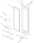 Refrigerator door