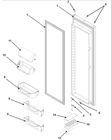 Refrigerator door