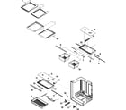 Amana AB2225PEKW refrigerator shelving diagram