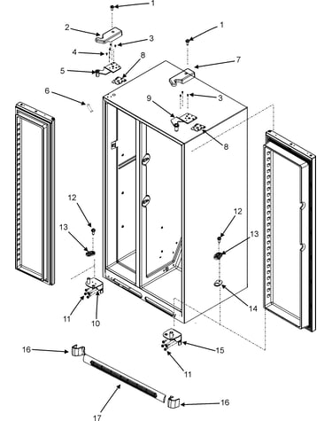 Hinges & toe grille