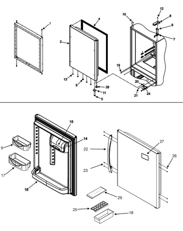 Refrigerator door