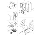 Amana GB2526PEKW interior cabinet & freezer shelves diagram