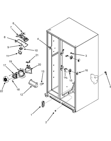 Evap fan/convection fan/crisp light