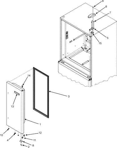 Right refrigerator door