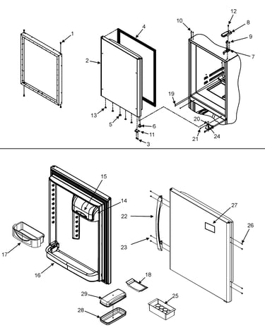 Refrigerator door
