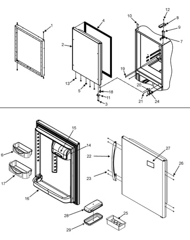 Refrigerator door