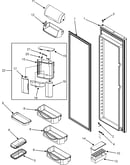 Refrigerator door (interior)