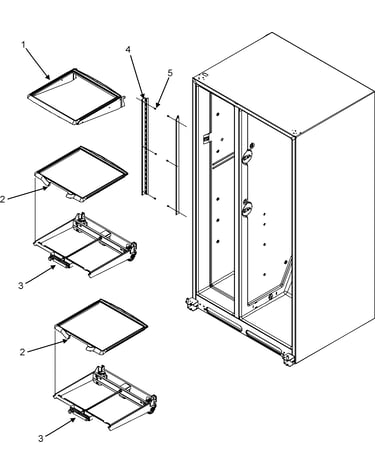 Refrigerator shelves
