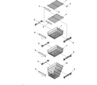 Maytag GC2227HEKB freezer shelves (gc2227hekb/s/w) diagram