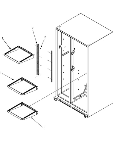 Refrigerator shelves