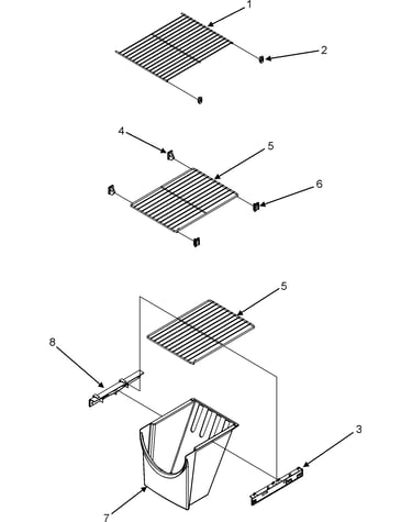 Freezer shelves