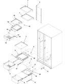 Crisper assy & ref shelf